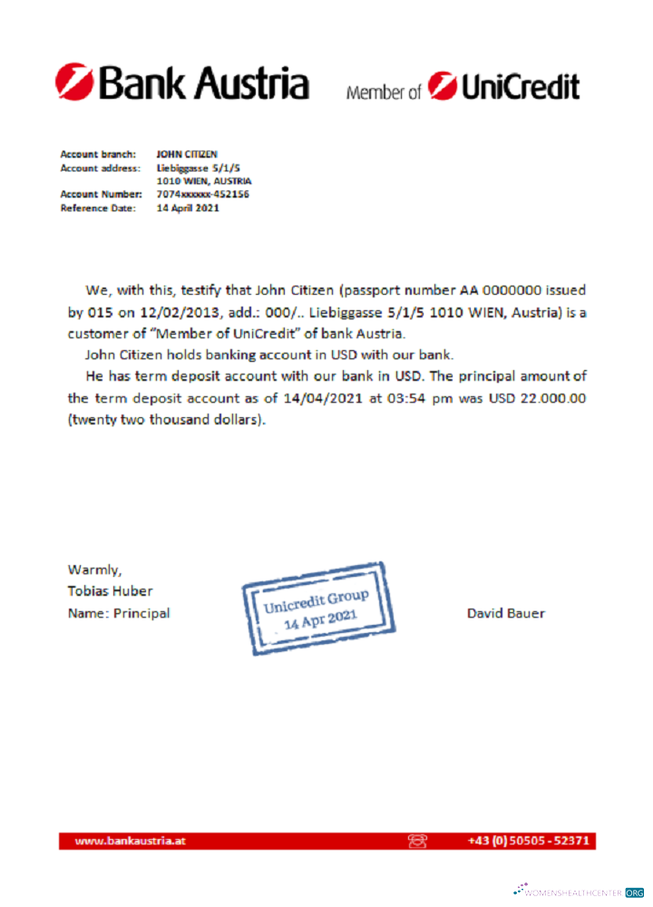 Download Austria Bank Austria reference Photoshop template